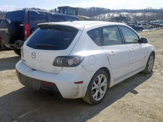 JM1BK344491240533 - 2009 MAZDA 3 S WHITE photo 4