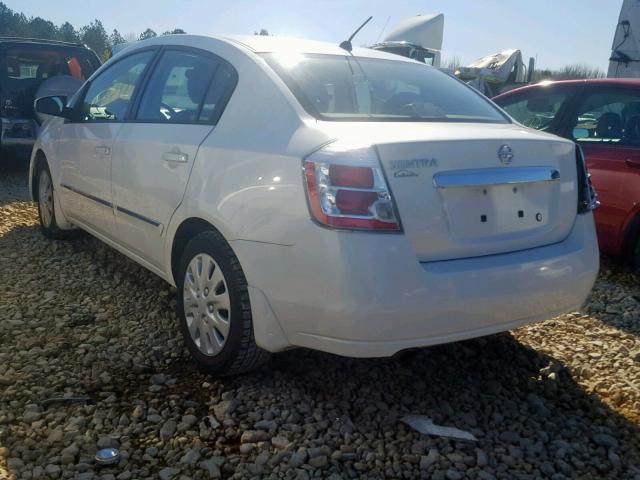 3N1AB6AP3AL648016 - 2010 NISSAN SENTRA 2.0 WHITE photo 3