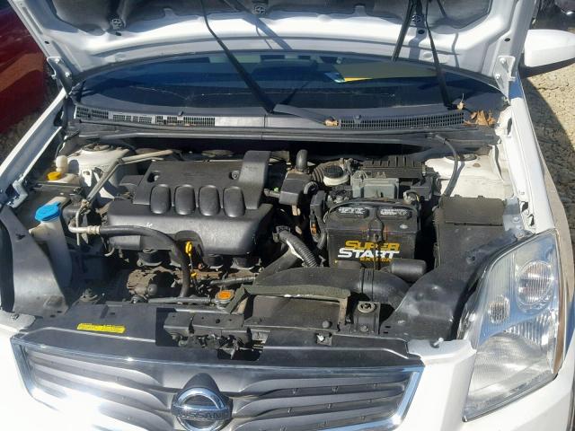 3N1AB6AP3AL648016 - 2010 NISSAN SENTRA 2.0 WHITE photo 7