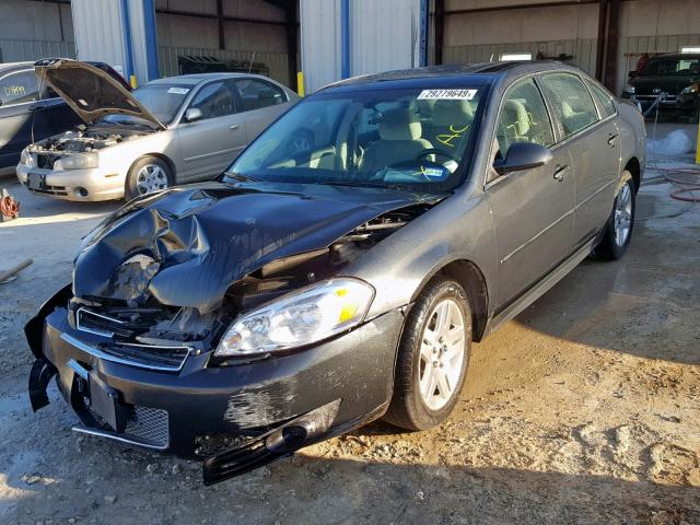 2G1WB5E36E1161168 - 2014 CHEVROLET IMPALA LIM BLACK photo 2