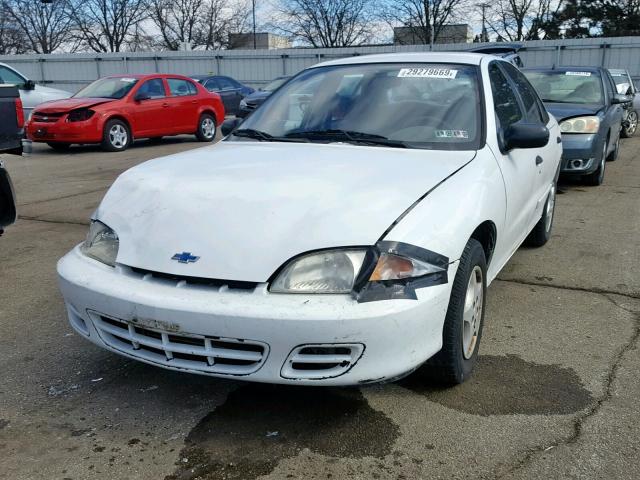 1G1JC524917402190 - 2001 CHEVROLET CAVALIER B WHITE photo 2