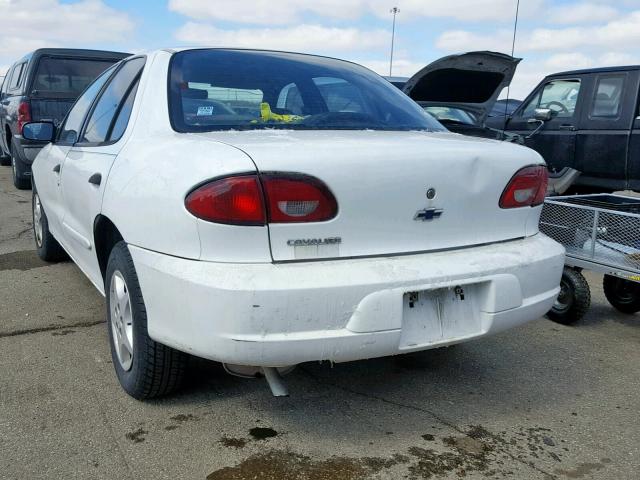 1G1JC524917402190 - 2001 CHEVROLET CAVALIER B WHITE photo 3