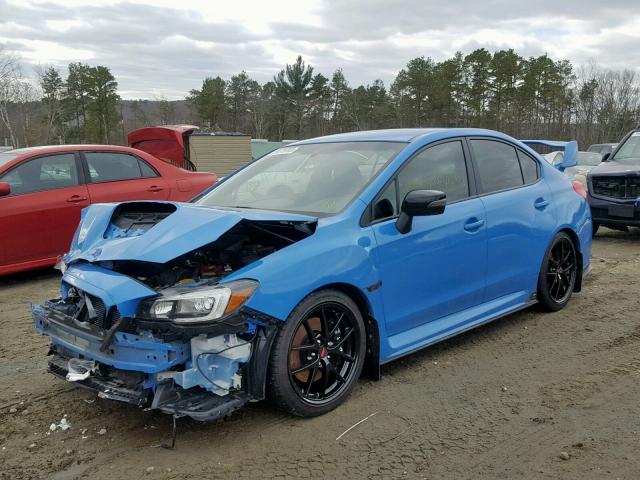 JF1VA2U62G9813512 - 2016 SUBARU WRX STI BLUE photo 2