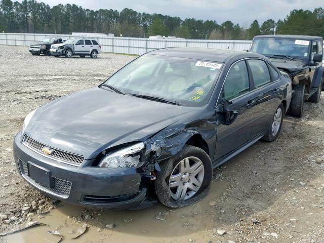 2G1WB5E34F1157525 - 2015 CHEVROLET IMPALA LIM GRAY photo 2