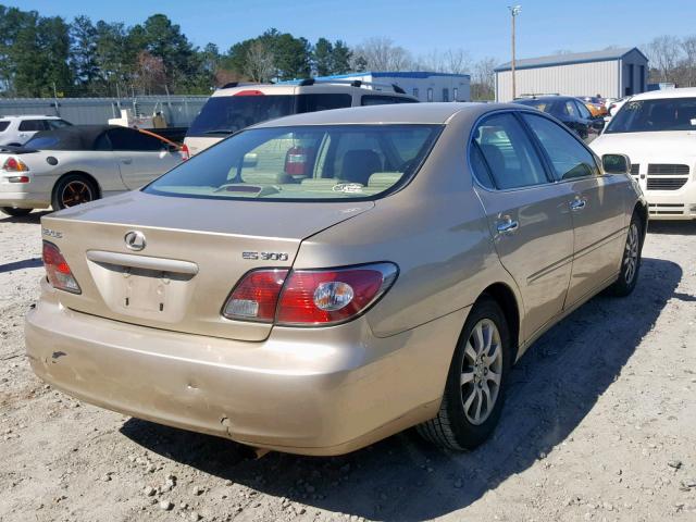 JTHBF30G420054179 - 2002 LEXUS ES 300 GOLD photo 4