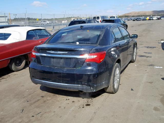 1C3CCBAB7CN292595 - 2012 CHRYSLER 200 LX BLACK photo 4