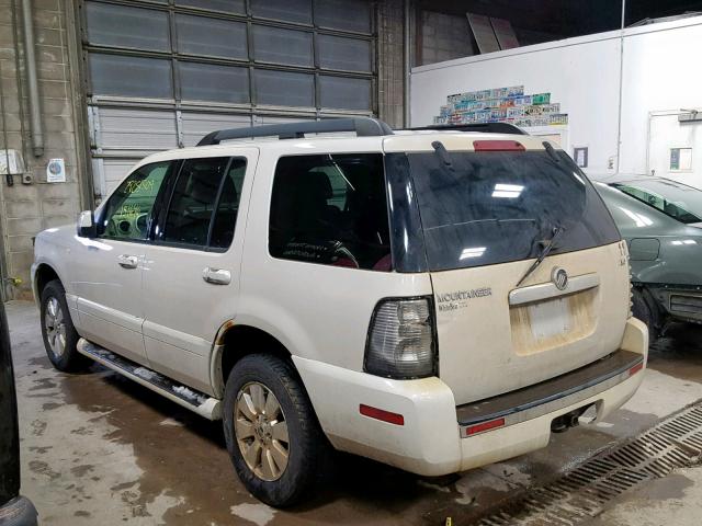 4M2EU47E96UJ25349 - 2006 MERCURY MOUNTAINEE WHITE photo 3