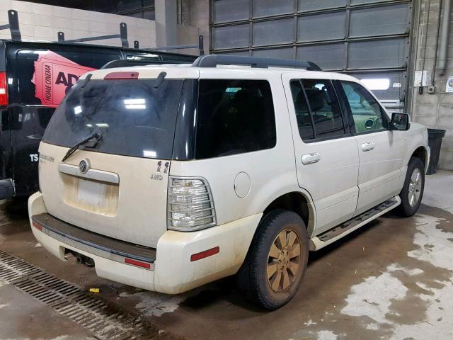 4M2EU47E96UJ25349 - 2006 MERCURY MOUNTAINEE WHITE photo 4