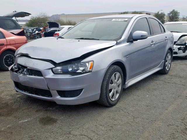 JA32U2FUXFU015060 - 2015 MITSUBISHI LANCER ES SILVER photo 2