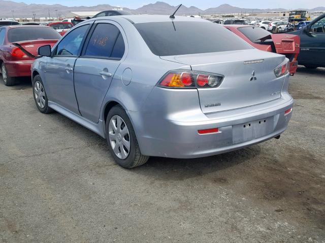 JA32U2FUXFU015060 - 2015 MITSUBISHI LANCER ES SILVER photo 3