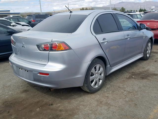 JA32U2FUXFU015060 - 2015 MITSUBISHI LANCER ES SILVER photo 4