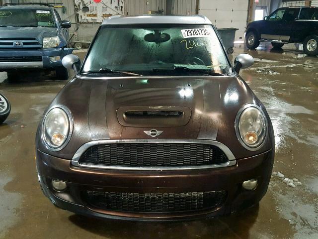 WMWMM33519TP90397 - 2009 MINI COOPER S C BROWN photo 9