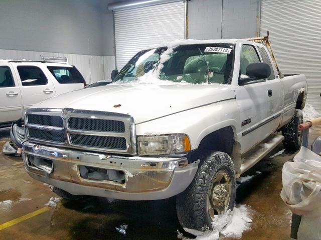 1B7KF23611J571950 - 2001 DODGE RAM 2500 WHITE photo 2