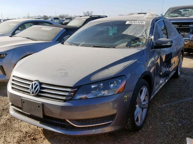 1VWBS7A3XEC031411 - 2014 VOLKSWAGEN PASSAT SE CHARCOAL photo 2