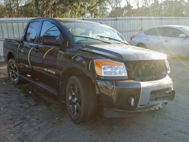 1N6BA0ED4FN509356 - 2015 NISSAN TITAN S BLACK photo 1