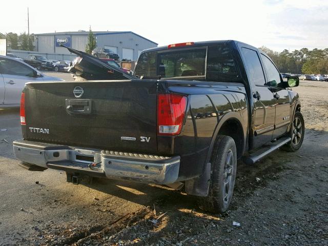 1N6BA0ED4FN509356 - 2015 NISSAN TITAN S BLACK photo 4