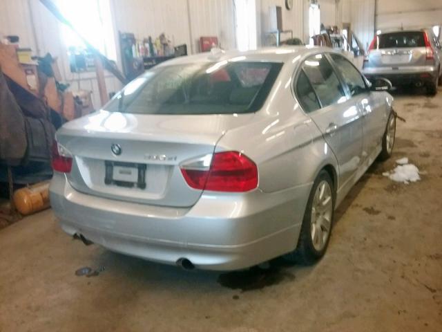 WBAVD53507AV14396 - 2007 BMW 335 XI SILVER photo 4