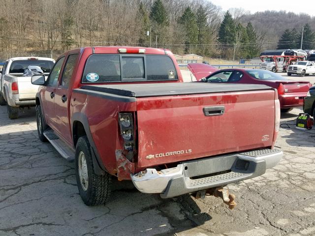 1GCDT136958177752 - 2005 CHEVROLET COLORADO RED photo 3