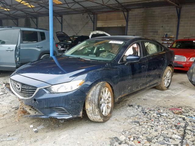 JM1GL1U57H1133930 - 2017 MAZDA 6 SPORT BLUE photo 2