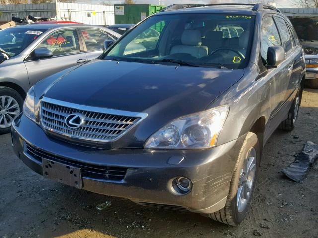 JTJHW31U082054271 - 2008 LEXUS RX 400H GRAY photo 2