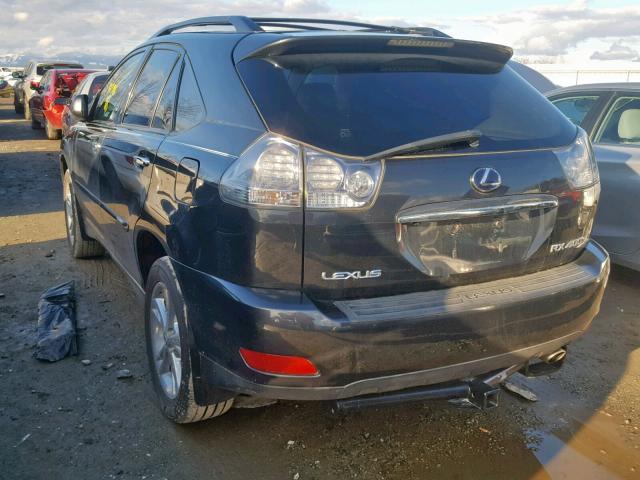 JTJHW31U082054271 - 2008 LEXUS RX 400H GRAY photo 3