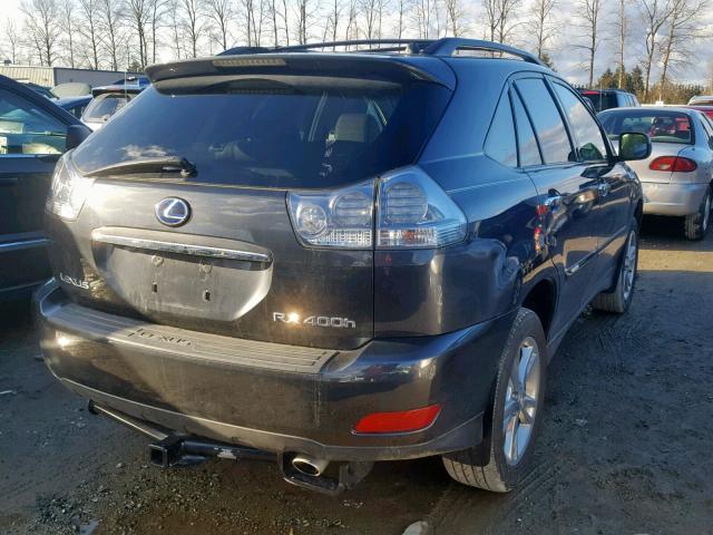 JTJHW31U082054271 - 2008 LEXUS RX 400H GRAY photo 4