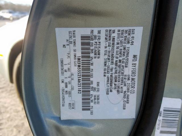 5LMEU88H05ZJ33811 - 2005 LINCOLN AVIATOR 灰色 照片 10