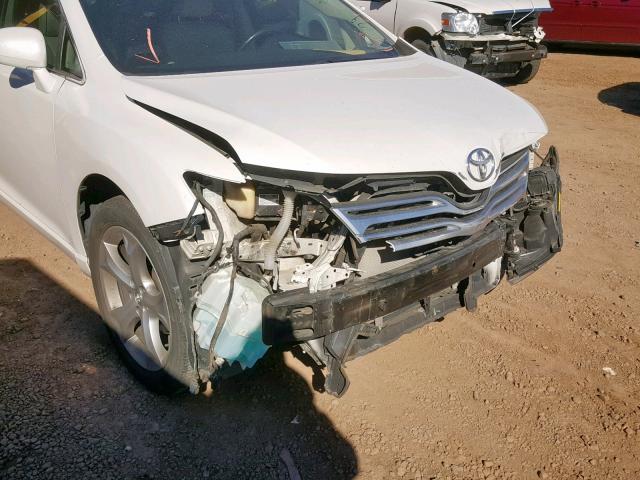 4T3ZK11A29U007457 - 2009 TOYOTA VENZA WHITE photo 9