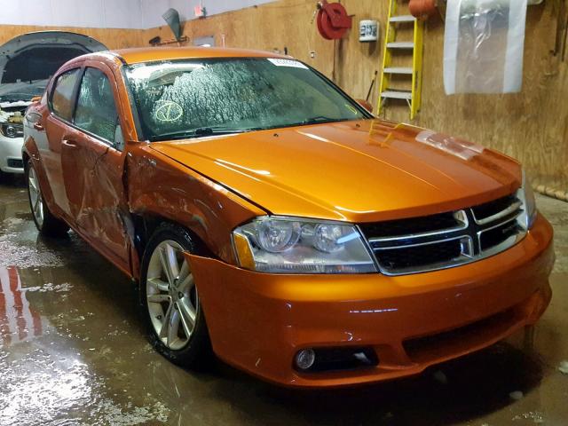 1B3BD1FG6BN620611 - 2011 DODGE AVENGER MA ORANGE photo 1