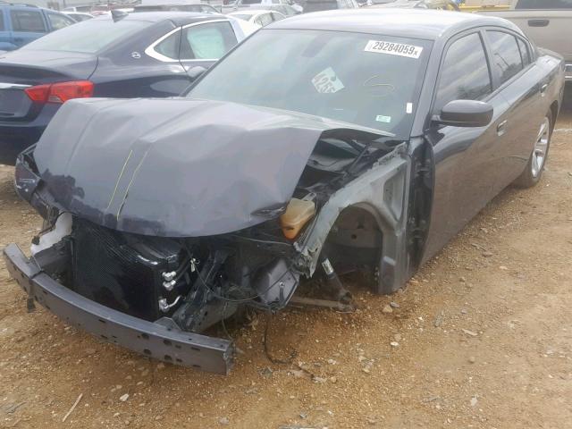 2C3CDXHG6GH204212 - 2016 DODGE CHARGER SX GRAY photo 2