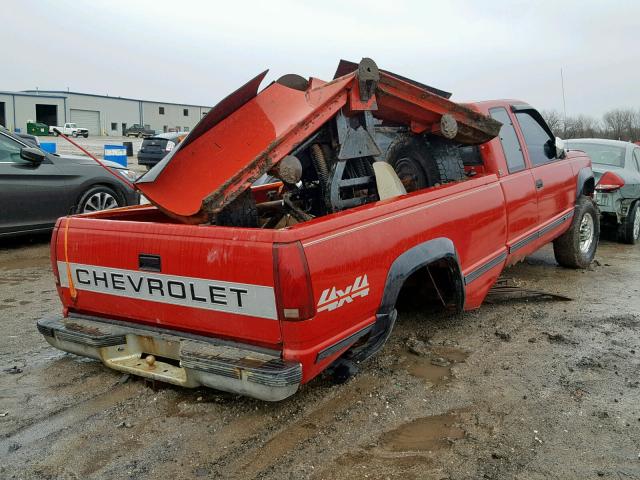 2GTGK39N6K1539593 - 1989 GMC SIERRA K35 RED photo 4