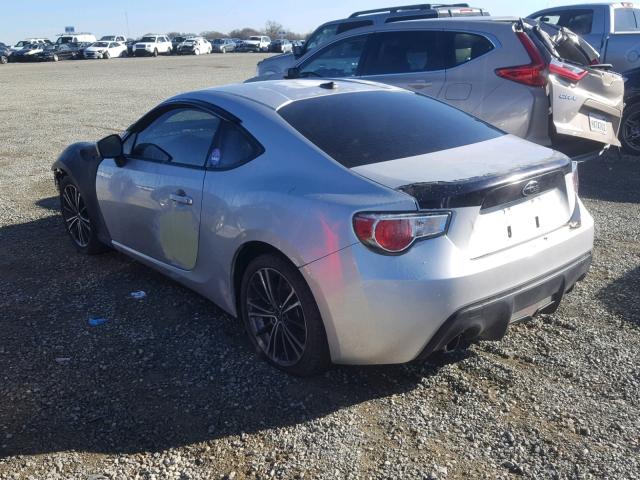 JF1ZCAC1XD1611149 - 2013 SUBARU BRZ 2.0 LI SILVER photo 3