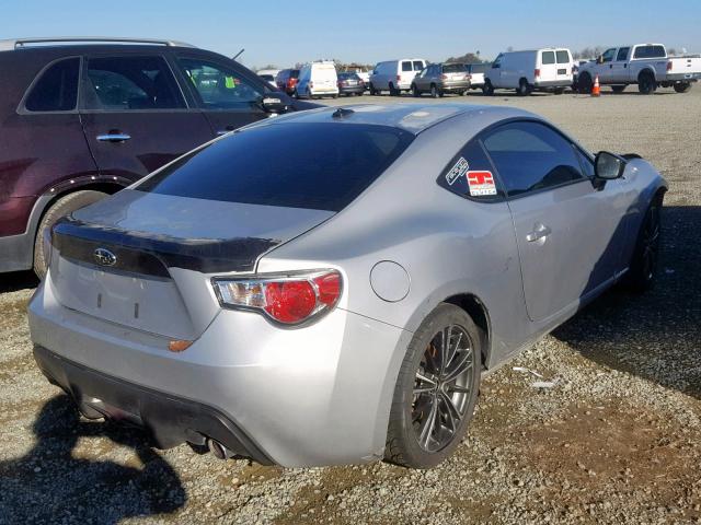 JF1ZCAC1XD1611149 - 2013 SUBARU BRZ 2.0 LI SILVER photo 4