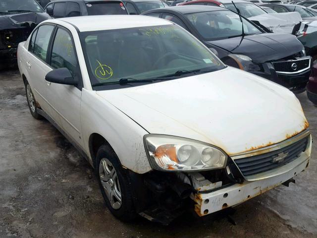 1G1ZS58F27F103900 - 2007 CHEVROLET MALIBU LS WHITE photo 1