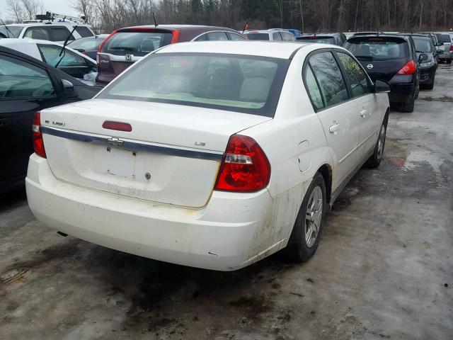 1G1ZS58F27F103900 - 2007 CHEVROLET MALIBU LS WHITE photo 4