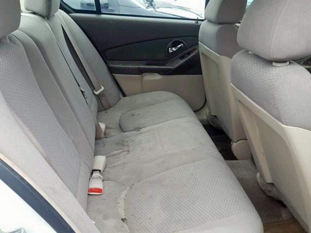 1G1ZS58F27F103900 - 2007 CHEVROLET MALIBU LS WHITE photo 6