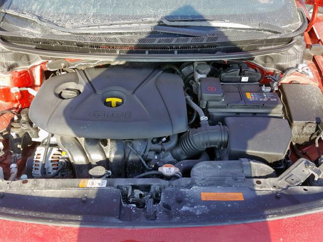 3KPFL4A89JE268874 - 2018 KIA FORTE EX RED photo 7