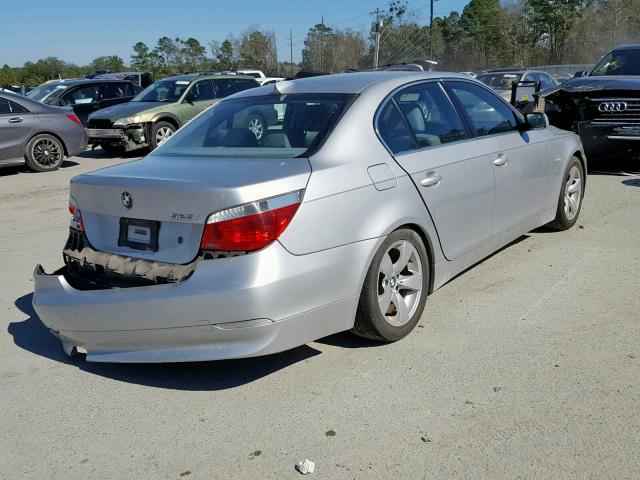 WBANE53546CK81302 - 2006 BMW 525 I GRAY photo 4