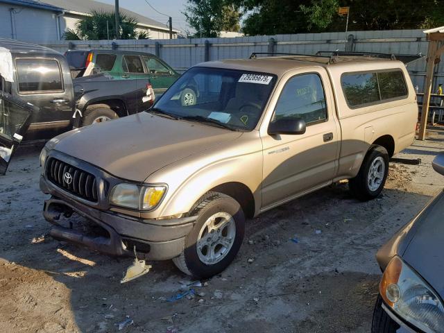 5TENL42N31Z771924 - 2001 TOYOTA TACOMA TAN photo 2