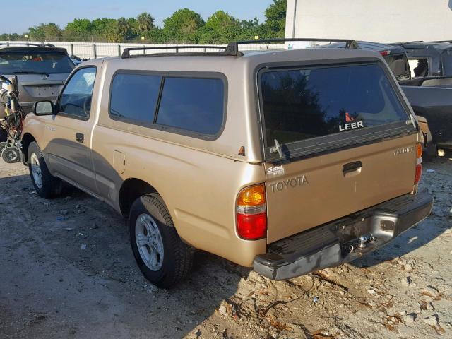 5TENL42N31Z771924 - 2001 TOYOTA TACOMA TAN photo 3