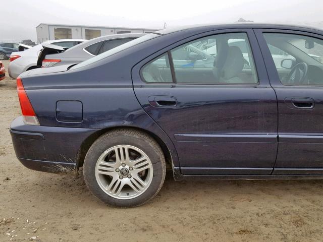 YV1RS592962547701 - 2006 VOLVO S60 2.5T BLUE photo 10