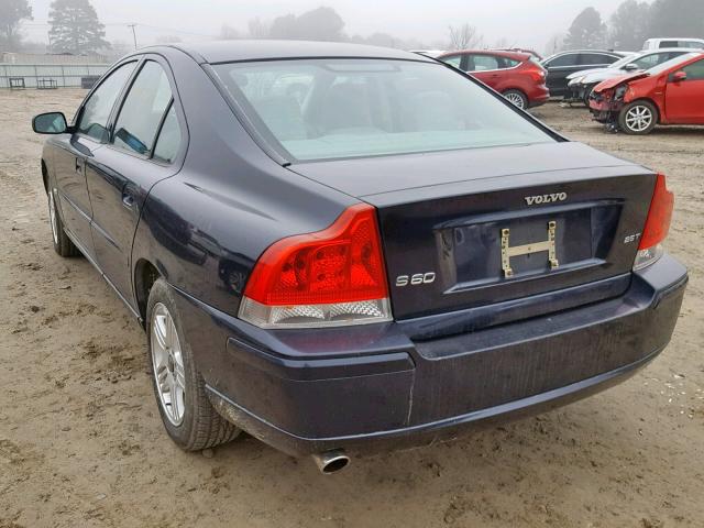 YV1RS592962547701 - 2006 VOLVO S60 2.5T BLUE photo 3