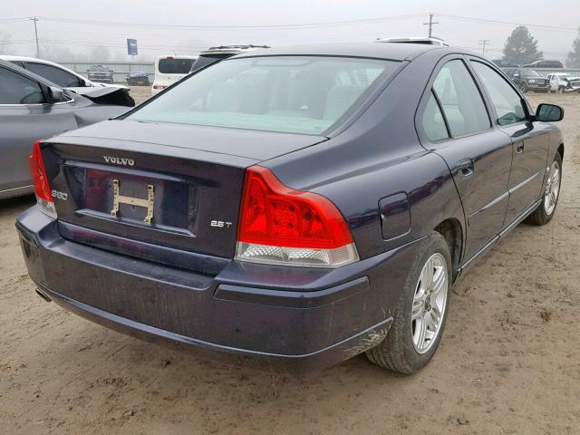 YV1RS592962547701 - 2006 VOLVO S60 2.5T BLUE photo 4