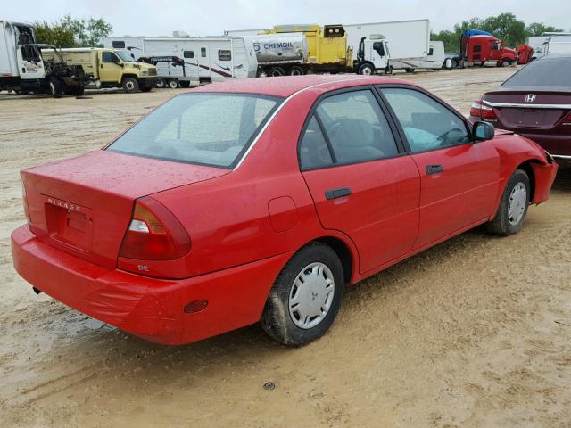 JA3AY26A1XU018954 - 1999 MITSUBISHI MIRAGE DE RED photo 4