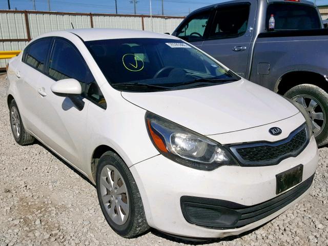 KNADN4A31D6179362 - 2013 KIA RIO EX WHITE photo 1