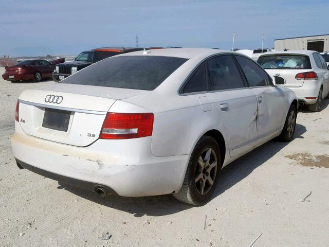 WAUAH74F37N110796 - 2007 AUDI A6 3.2 WHITE photo 4