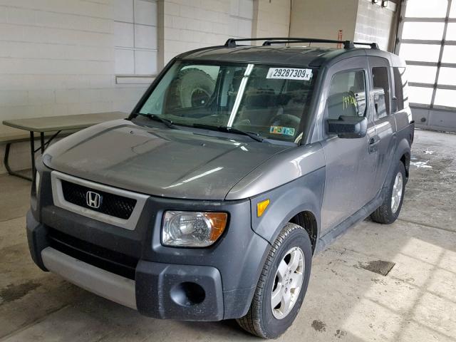 5J6YH28655L011592 - 2005 HONDA ELEMENT EX GRAY photo 2