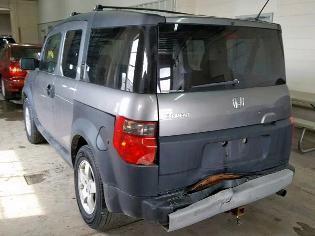 5J6YH28655L011592 - 2005 HONDA ELEMENT EX GRAY photo 3