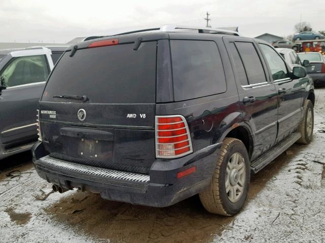 4M2DU86W33ZJ03603 - 2003 MERCURY MOUNTAINEE BLACK photo 4