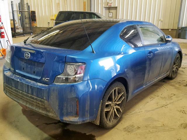 JTKJF5C73GJ016618 - 2016 TOYOTA SCION TC BLUE photo 4